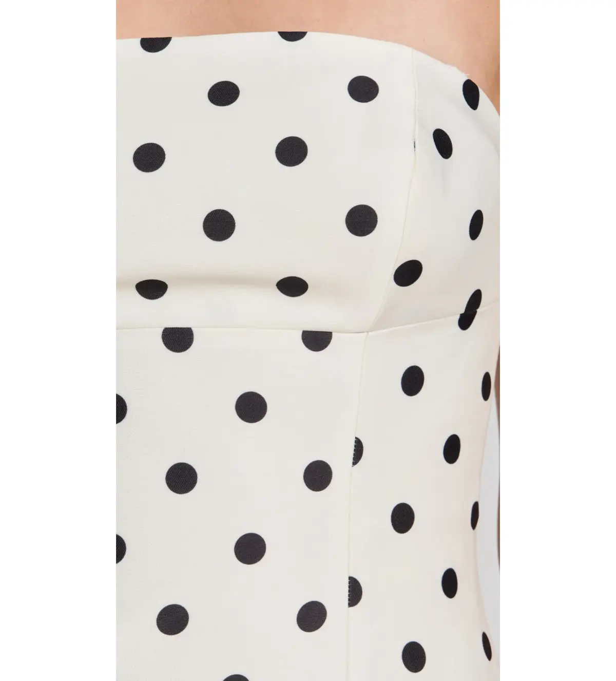 Self Portrait Cream Polka Dot Taffeta Midi Dress Cream Size 14 - Image 4