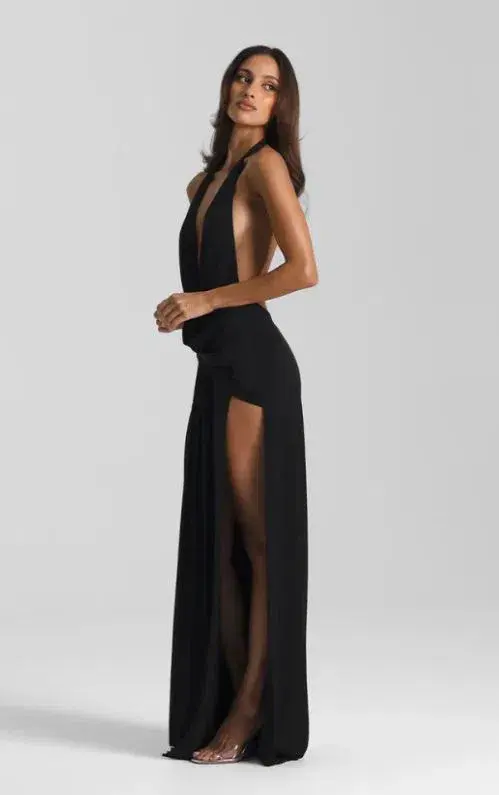 Natalie Rolt Winona Gown in Black Size 8 (S) - Image 3
