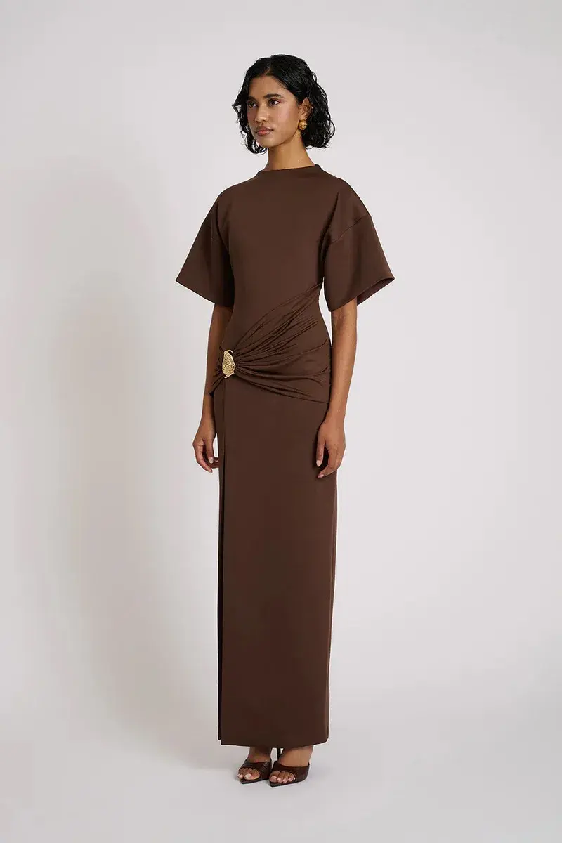 Eliya The Label Aldo Dress Brown Size AU 10 - Image 3