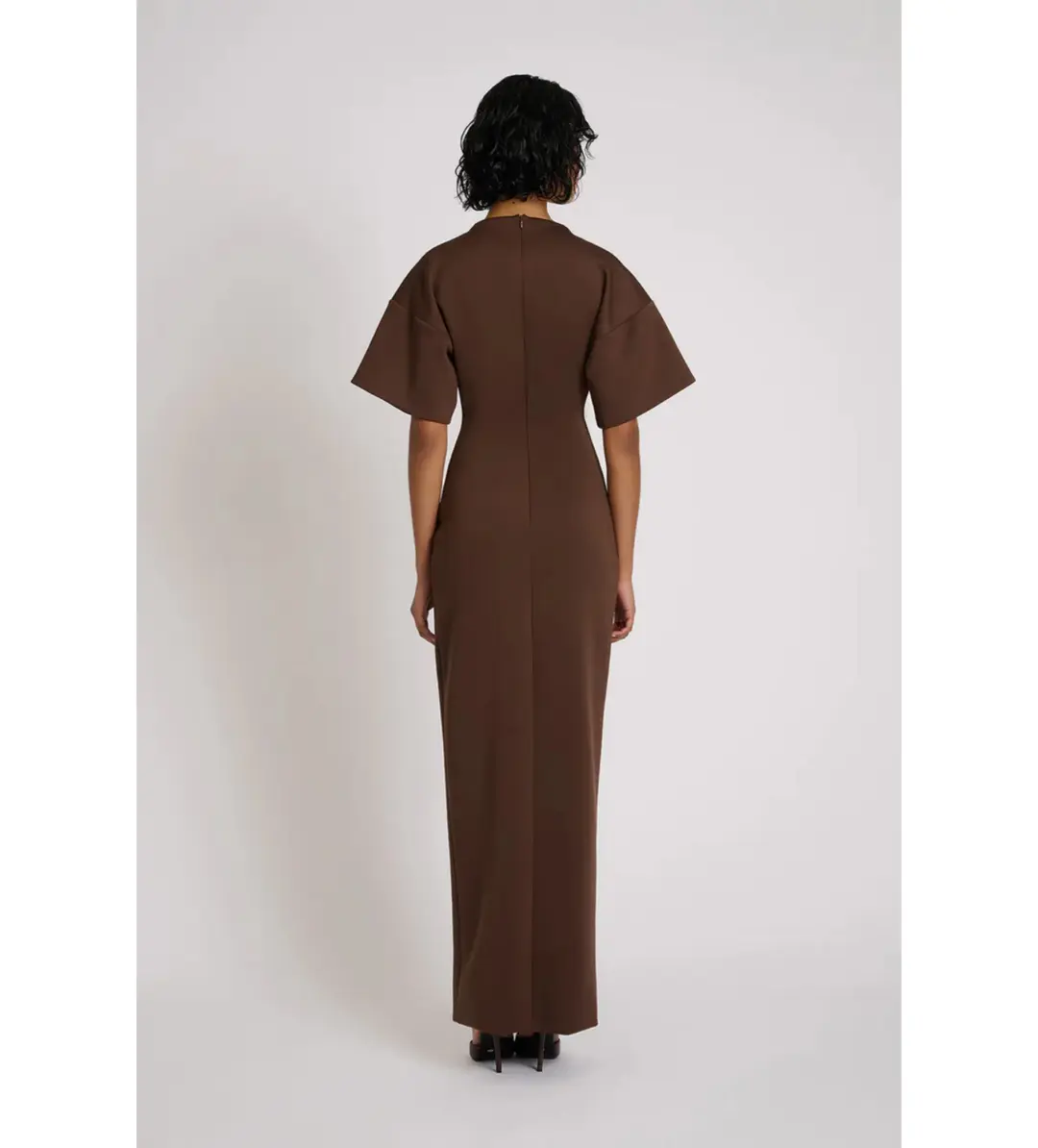 Eliya The Label Aldo Maxi Dress Chocolate Size 12 for rent on The Volte - main image
