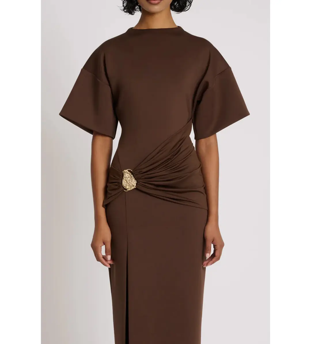 Eliya The Label Aldo Maxi Dress Chocolate Size 12 for rent on The Volte - main image