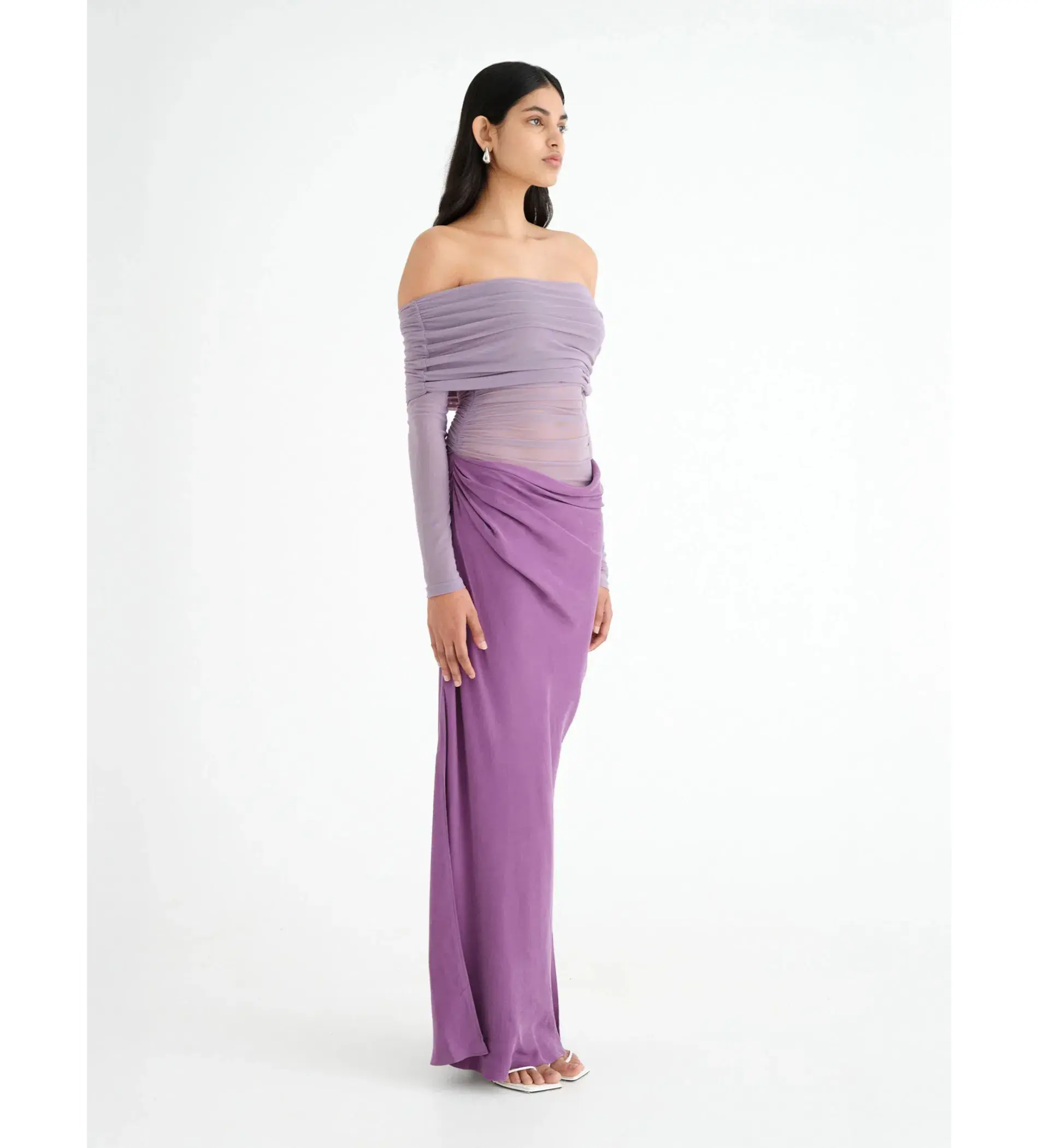 Benni Yasmin Off Shoulder Top in Vintage Orchid Size 6 - Image 2