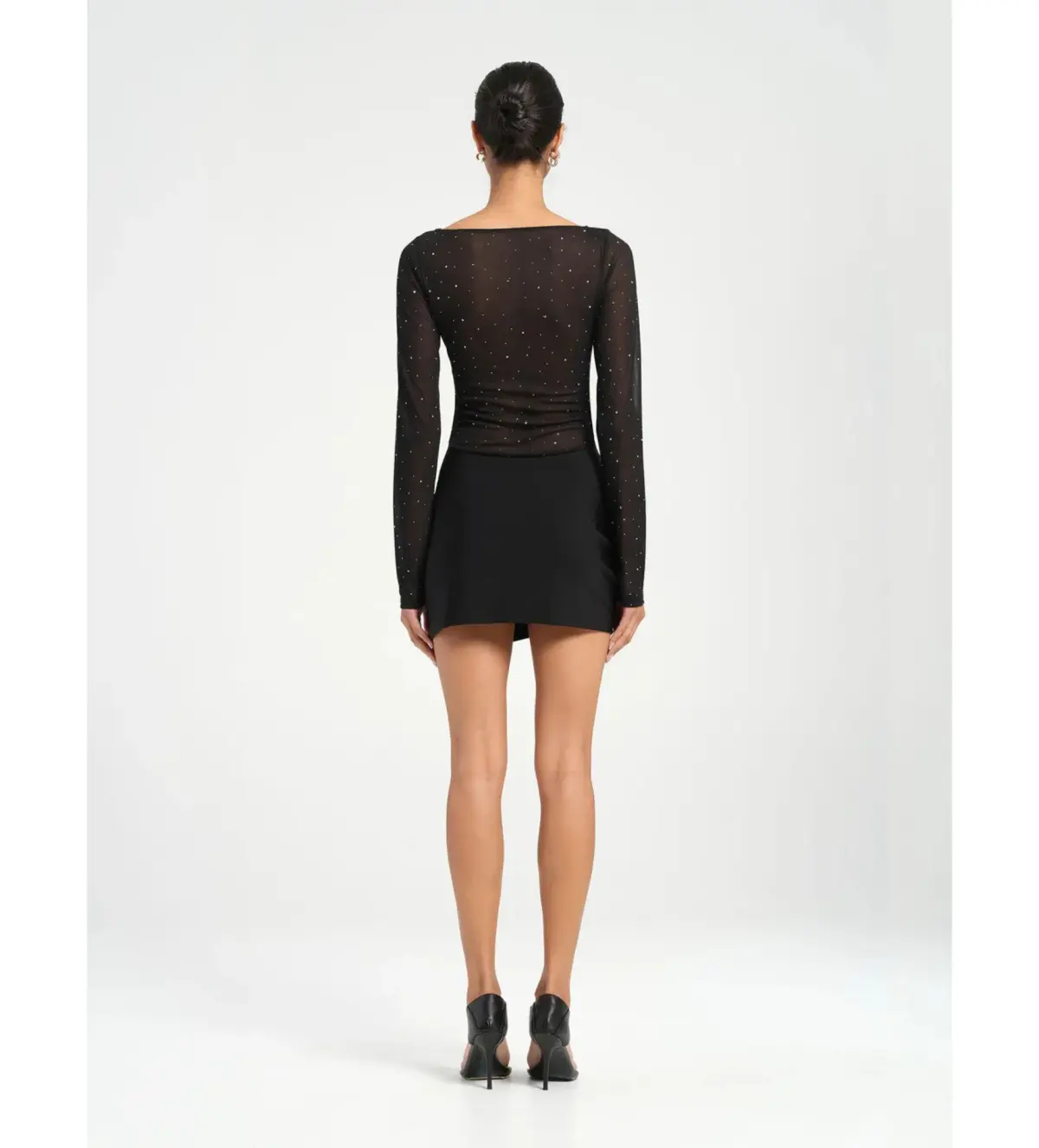 BENNI Faris Mini Dress Black Size AU - Image 3