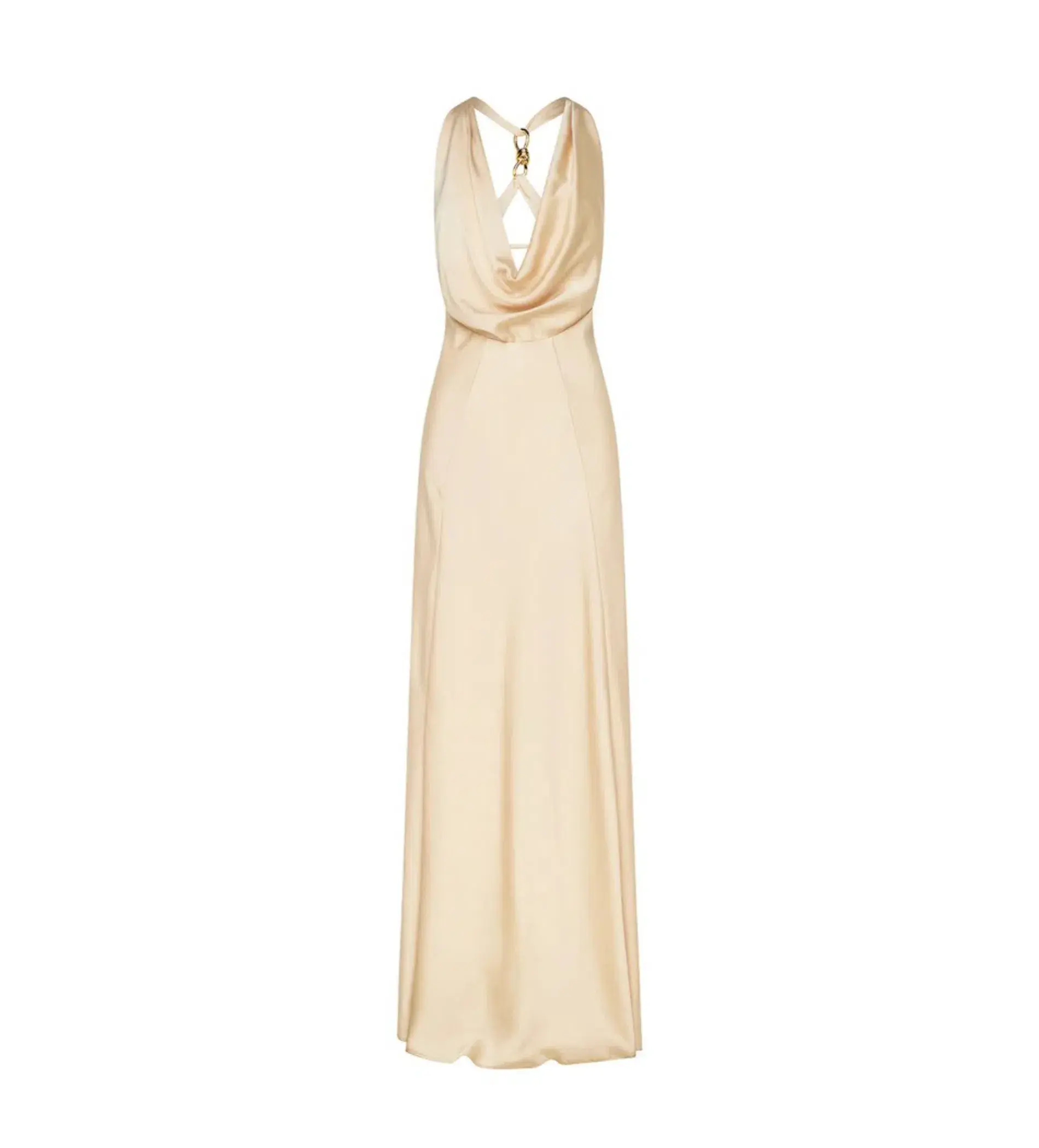 Manning Cartell Charmed Cowl Slip Maxi Dress Champagne Size AU 8 - Image 6