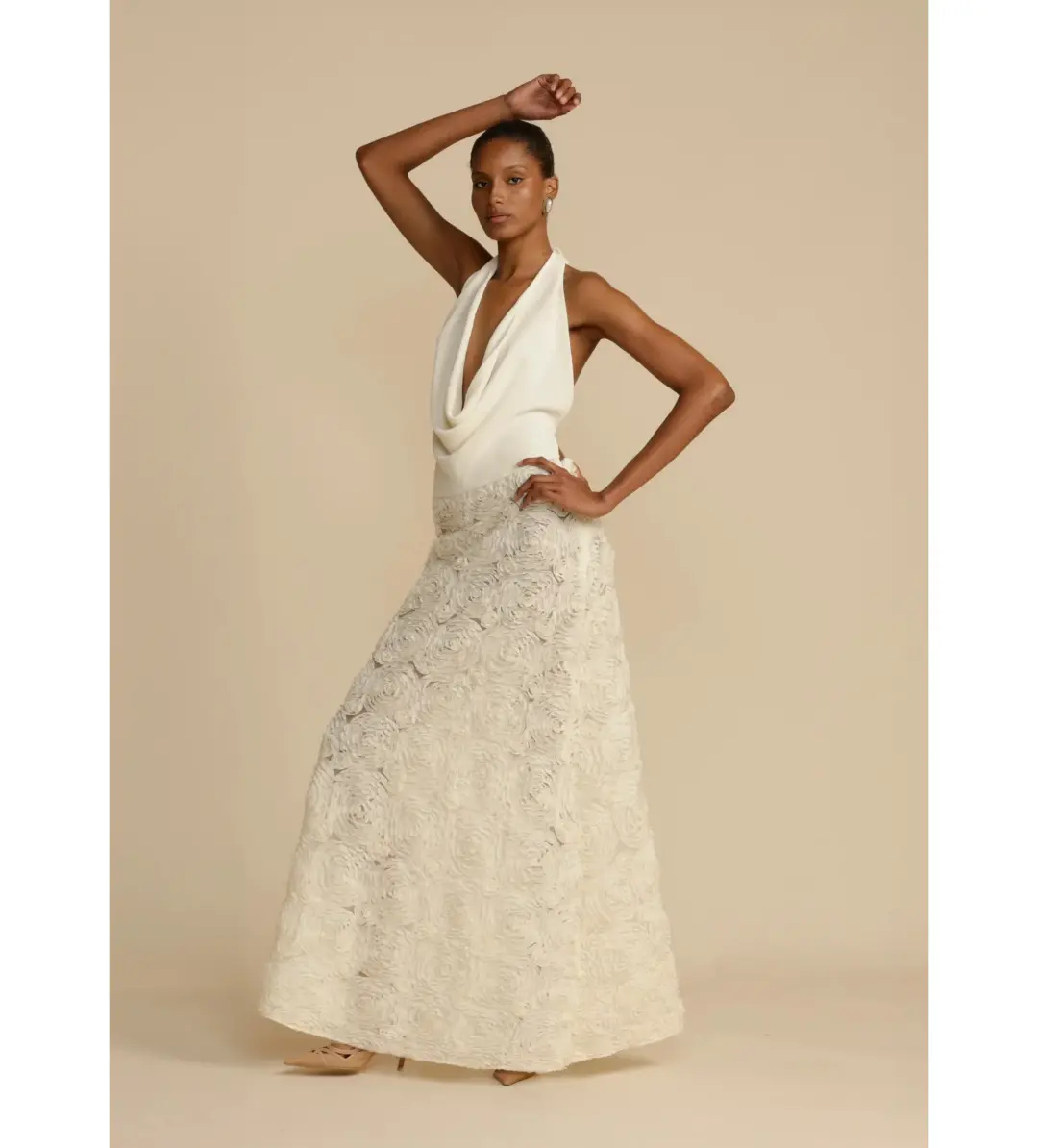 Arcina Ori Adriana Maxi Dress White Size AU 10 for rent on The Volte - main image