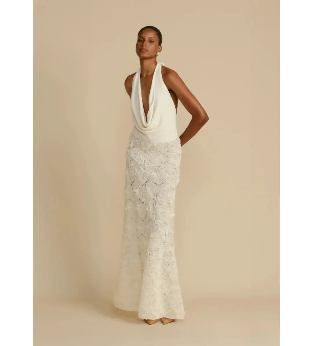 Arcina Ori Adriana Maxi Dress White Size AU 10 for rent on The Volte - main image