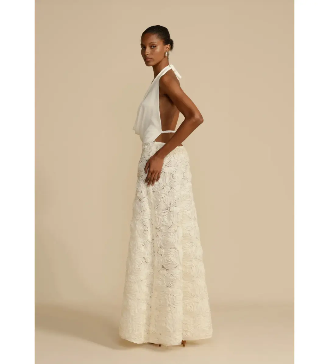 Arcina Ori Adriana Maxi Dress White Size AU 10 for rent on The Volte - main image