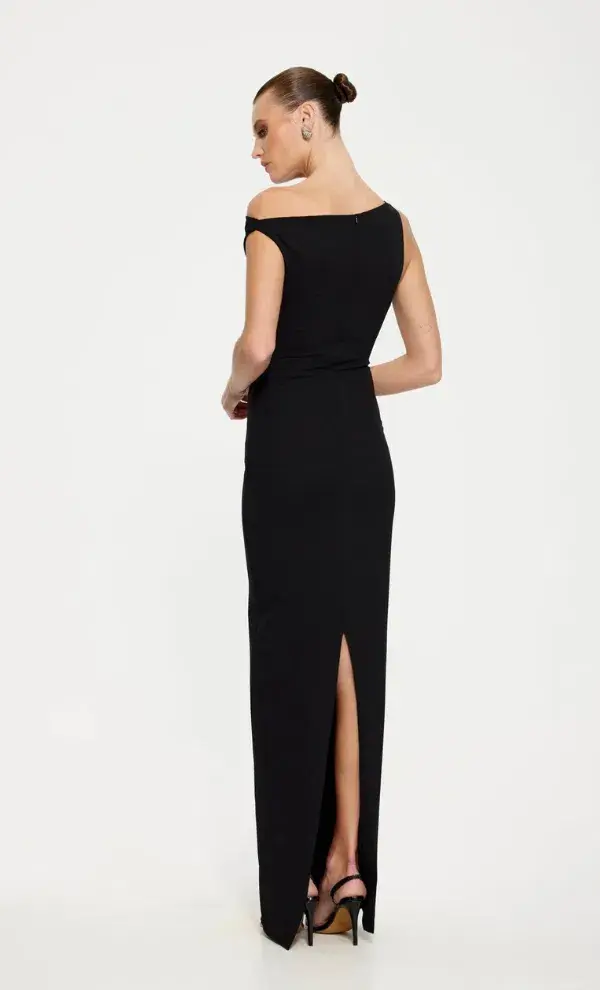 Effie Kats Inaya Gown Black Size 6 - Image 3