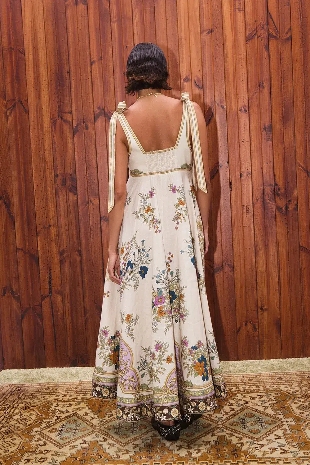 Alemais Antoinette Ballet Midi Sundress in Ivory Size AU 8 - Image 4