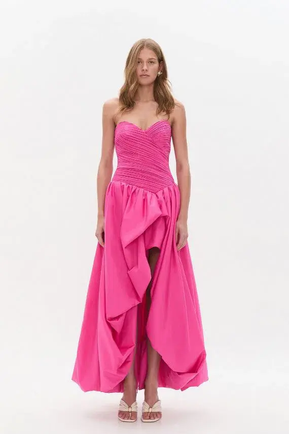 Aje Estelle Gown Cerise Maxi Pink Size AU 6 - Image 1