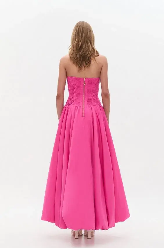 Aje Estelle Gown Cerise Maxi Pink Size AU 6 for rent on The Volte - main image