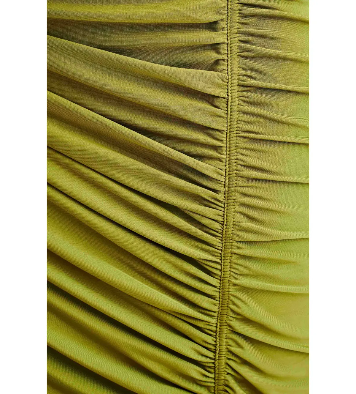 Meshki Capri Gathered Slinky Maxi Dress Vintage Olive Size 6/XS - Image 6