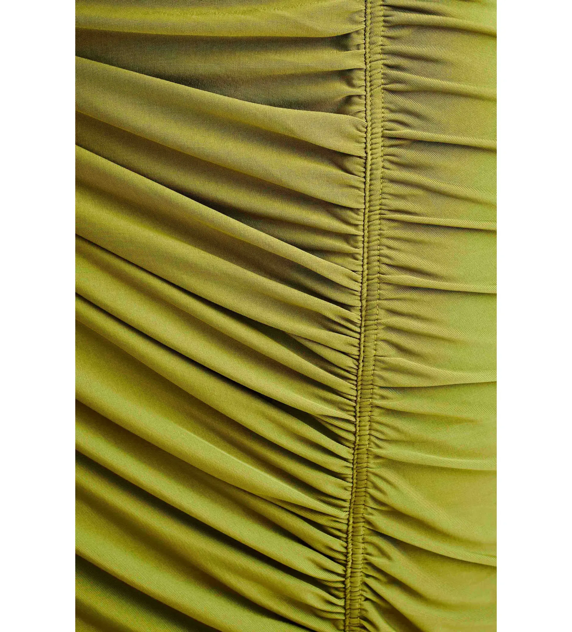 Meshki Capri Gathered Slinky Maxi Dress Vintage Olive Size 6/XS - Image 6