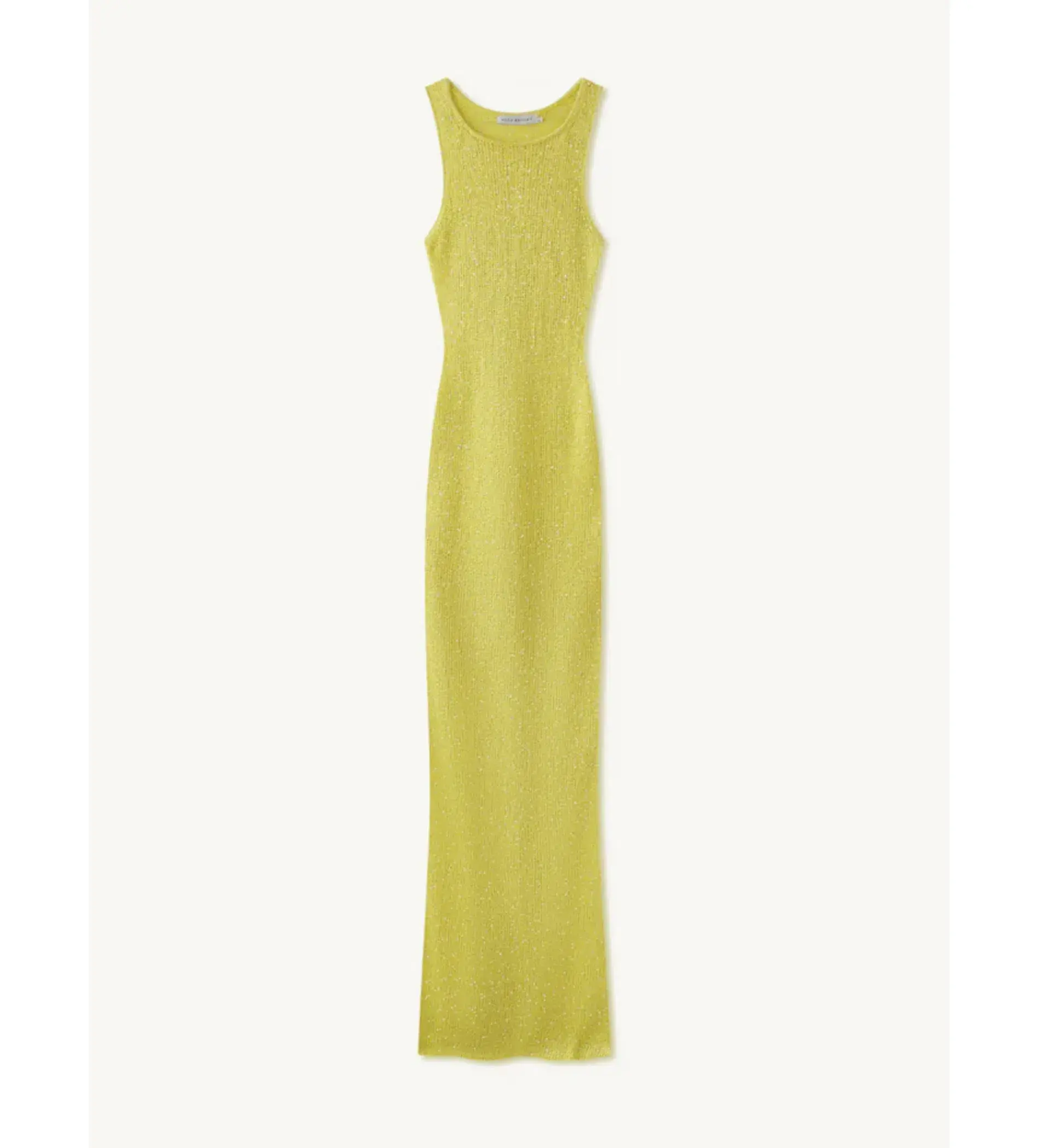 Asta Resort Natalia Maxi Dress in  Chartreuse Sequin Size AU 6 - Image 6