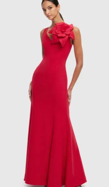 Leo Lin Eugenie Rosa Gown Red Size 8 - Image 1