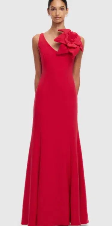 Leo Lin Eugenie Rosa Gown Red Size 8 - Image 4