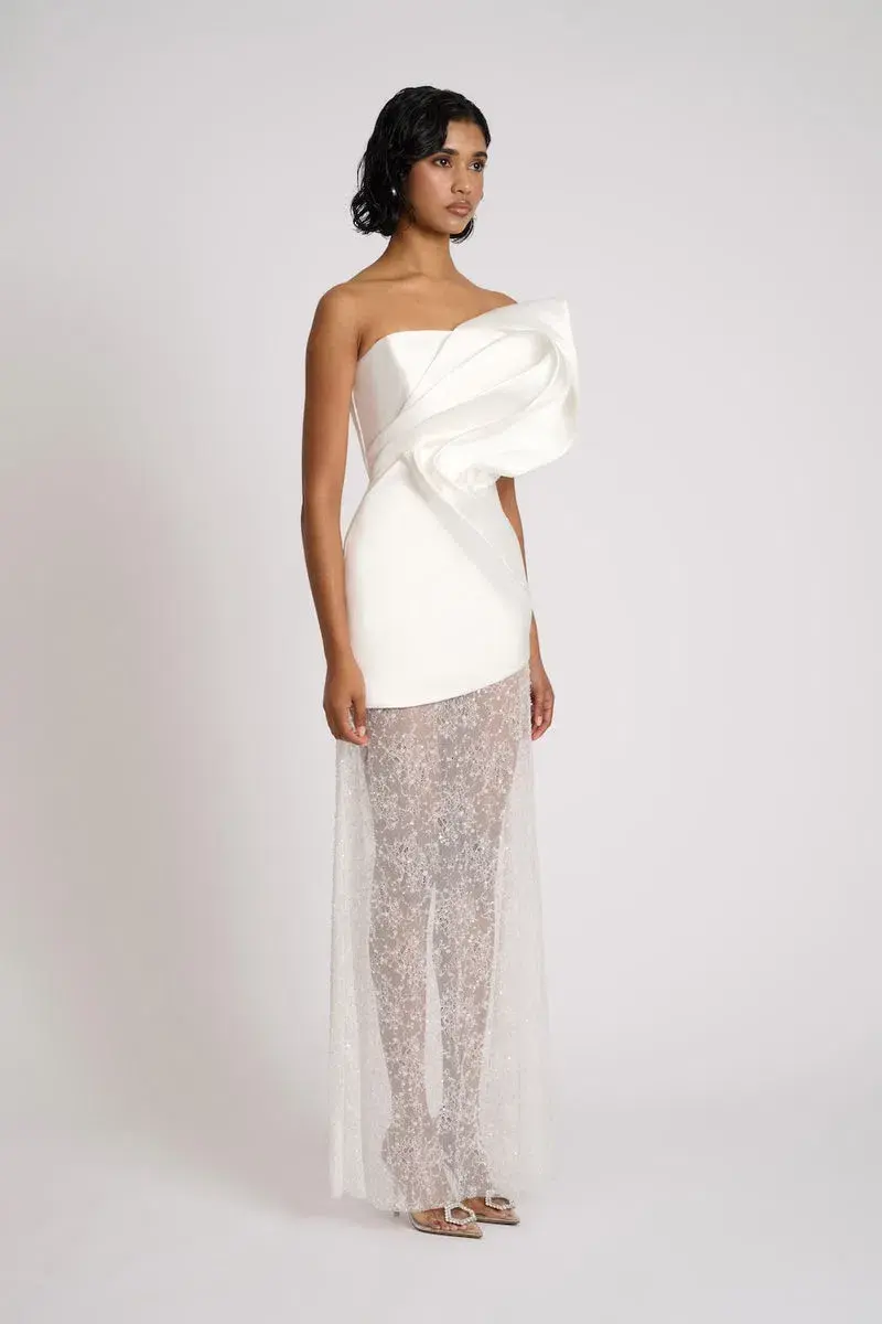 Eliya The Label Adalina Floor Length Dress White Size S / AU 8 - Image 2