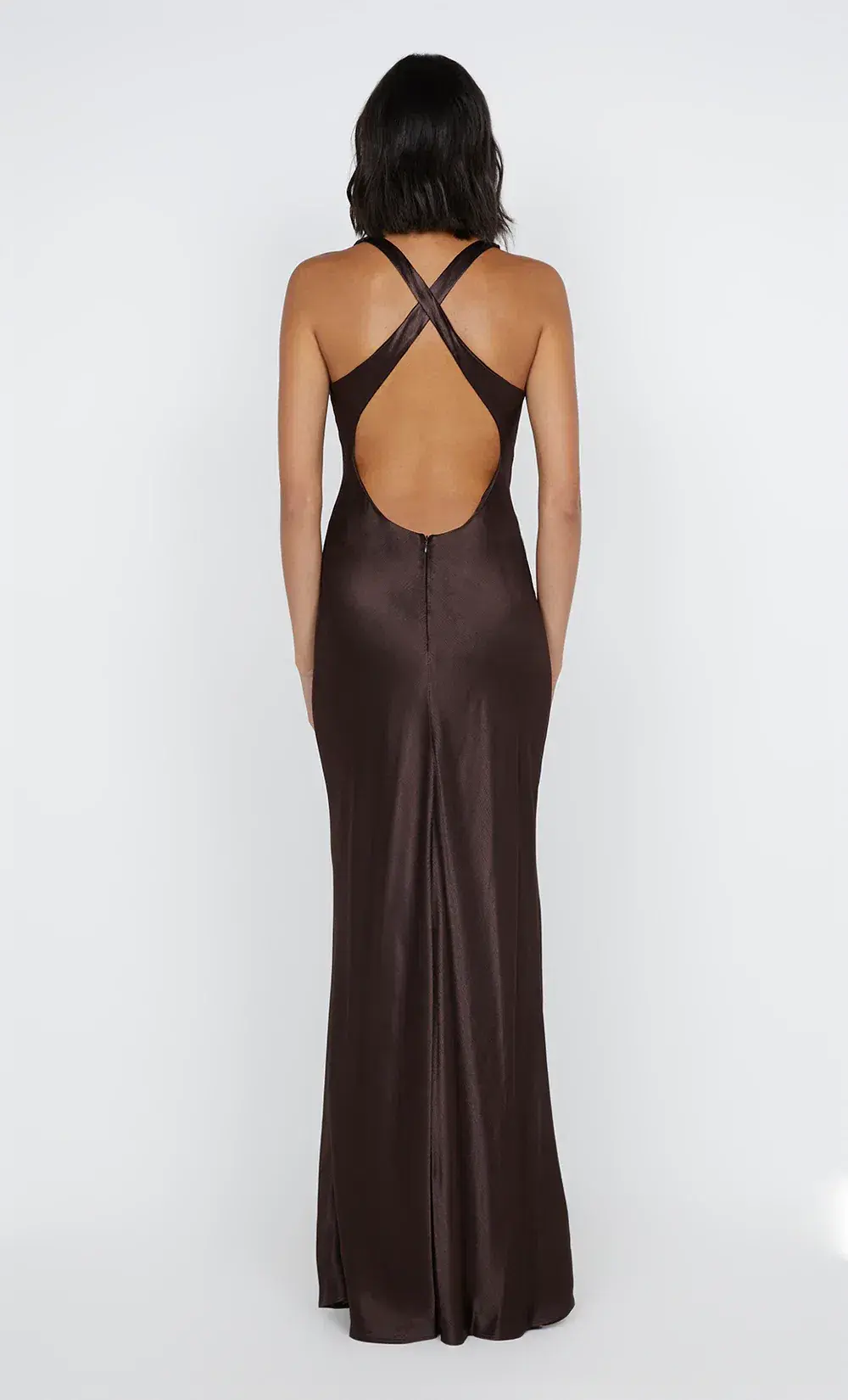 Bec & Bridge Maxina Crossover Maxi Dress Brown Size 12 - Image 3