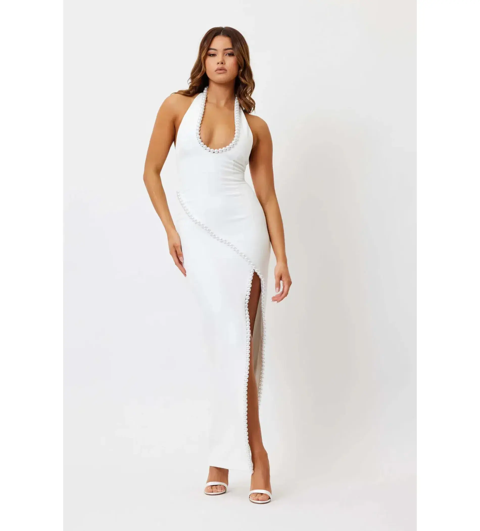 Bianca and Bridgett Laura Maxi Dress Pearl Size 10 - Image 2