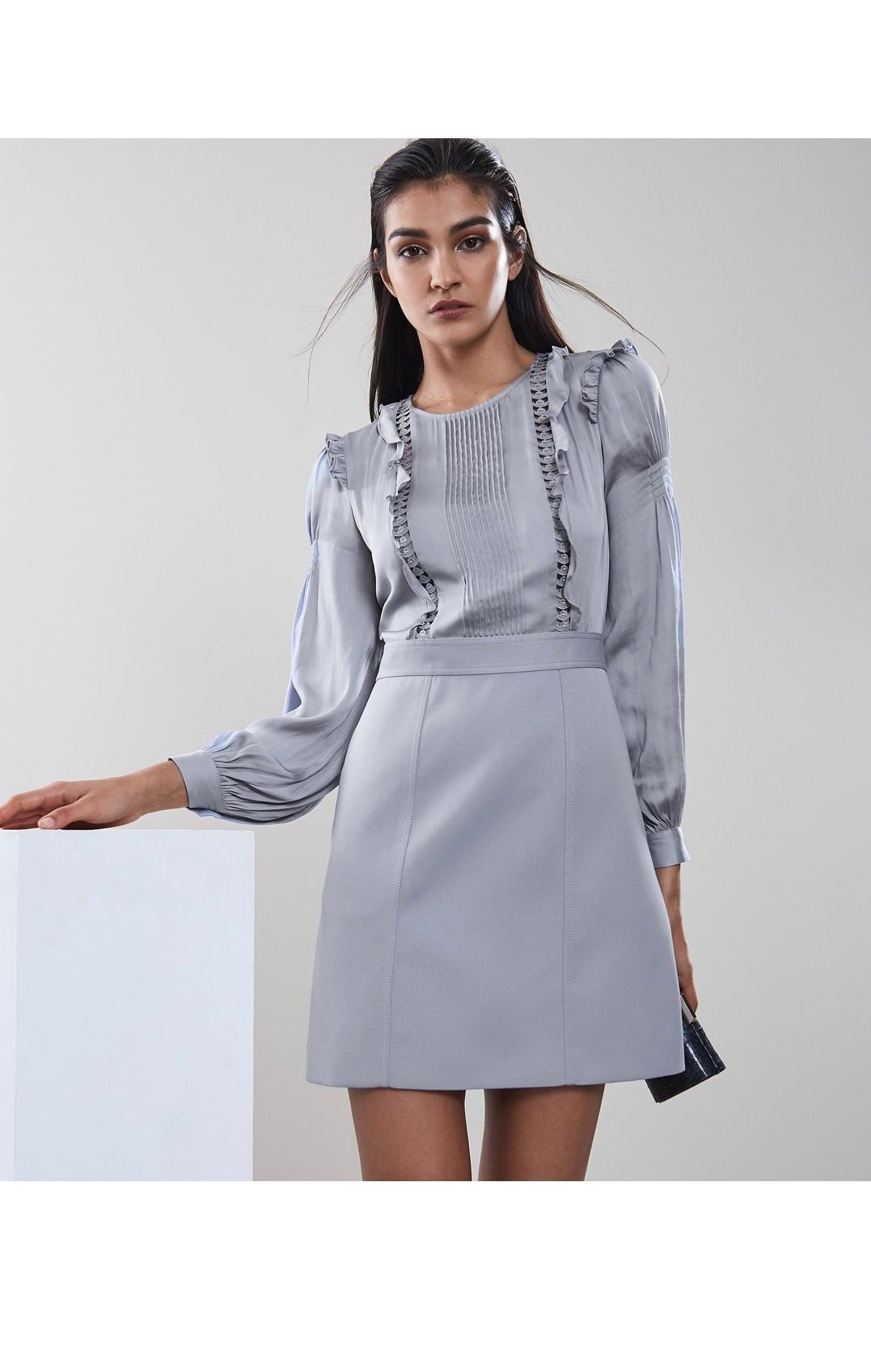 light blue mini Reiss dress Light blue Size 6 for rent on The Volte - main image