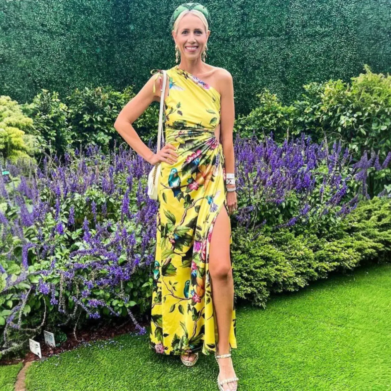 SONYA MODA Nour Maxi Dress Royal Botanical Size AU 14 - Image 3