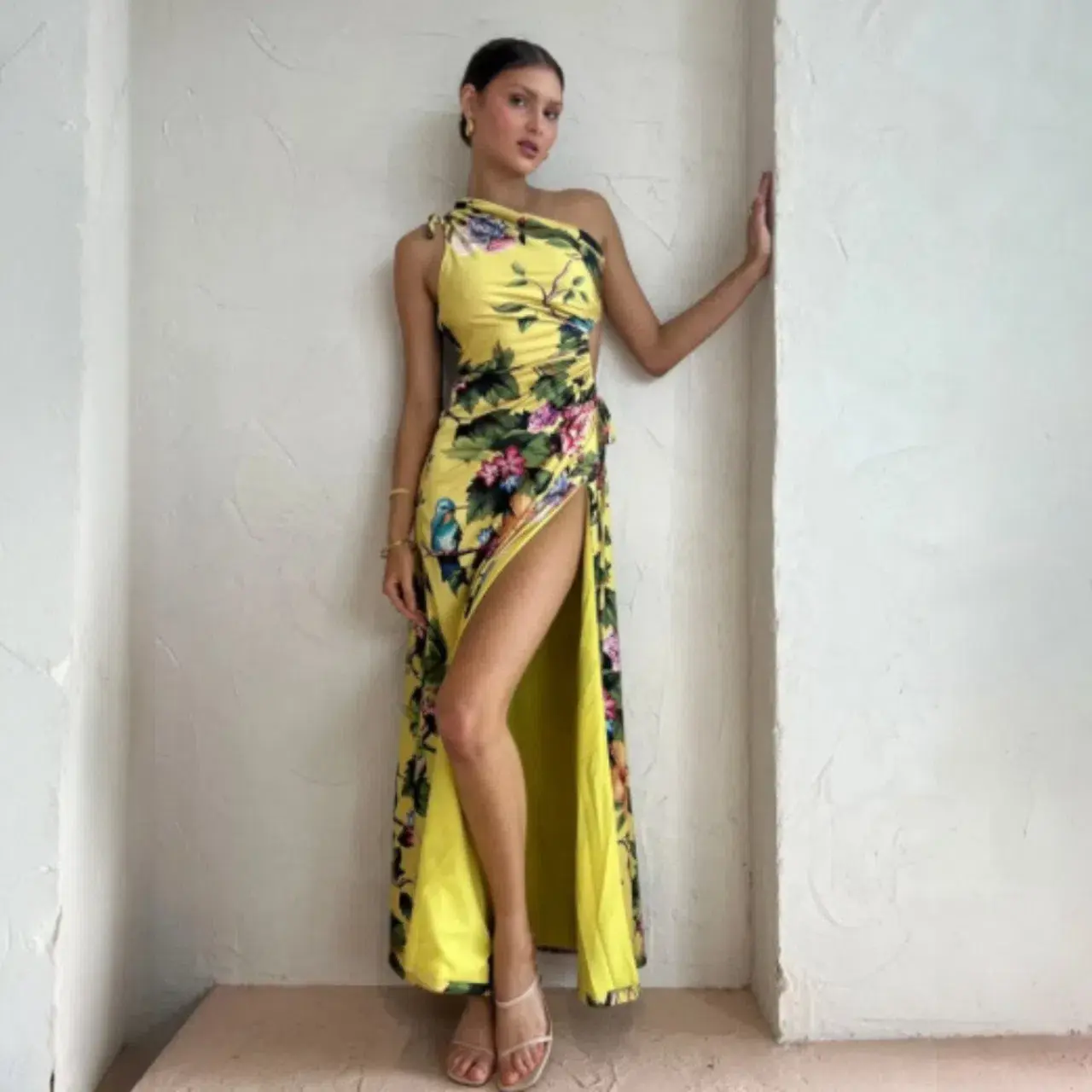 SONYA MODA Nour Maxi Dress Royal Botanical Size AU 14 - Image 1