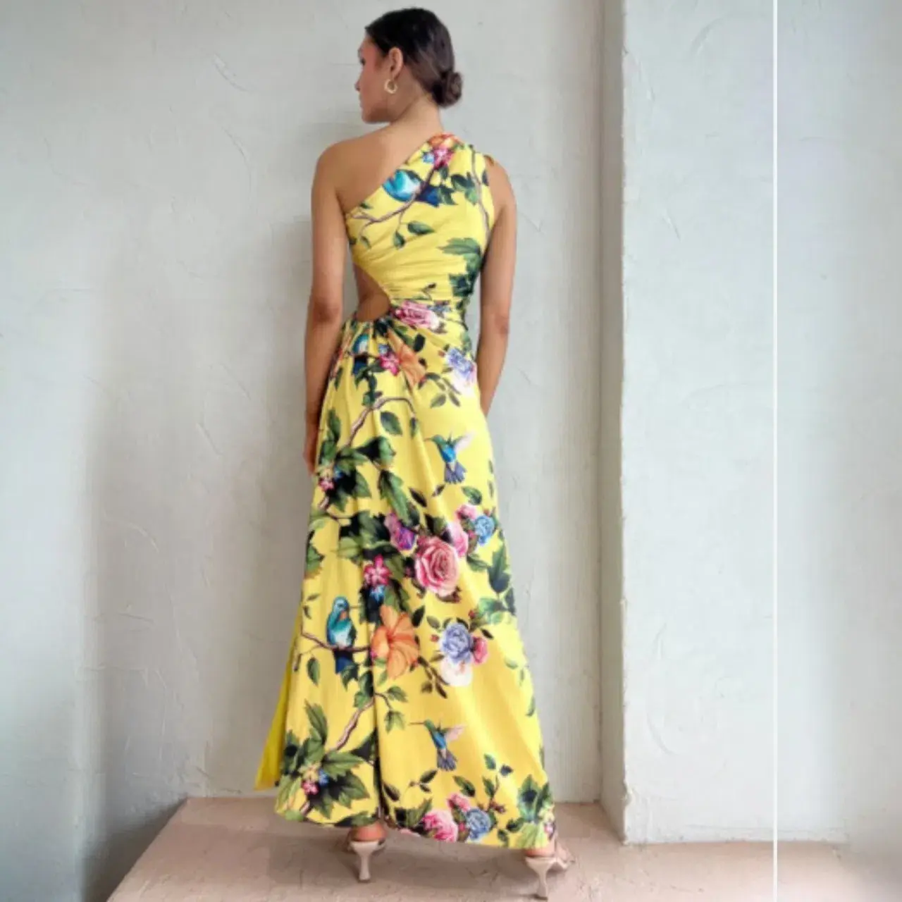 SONYA MODA Nour Maxi Dress Royal Botanical Size AU 14 - Image 2