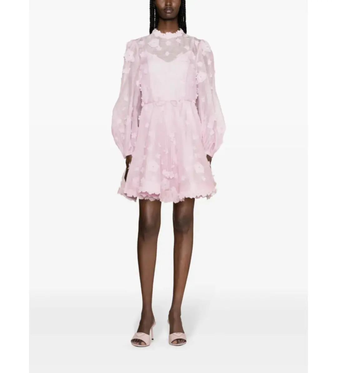 Zimmermann Matchmaker Lift Off Mini Dress Lilac Size 1/AU 10 for rent on The Volte - main image