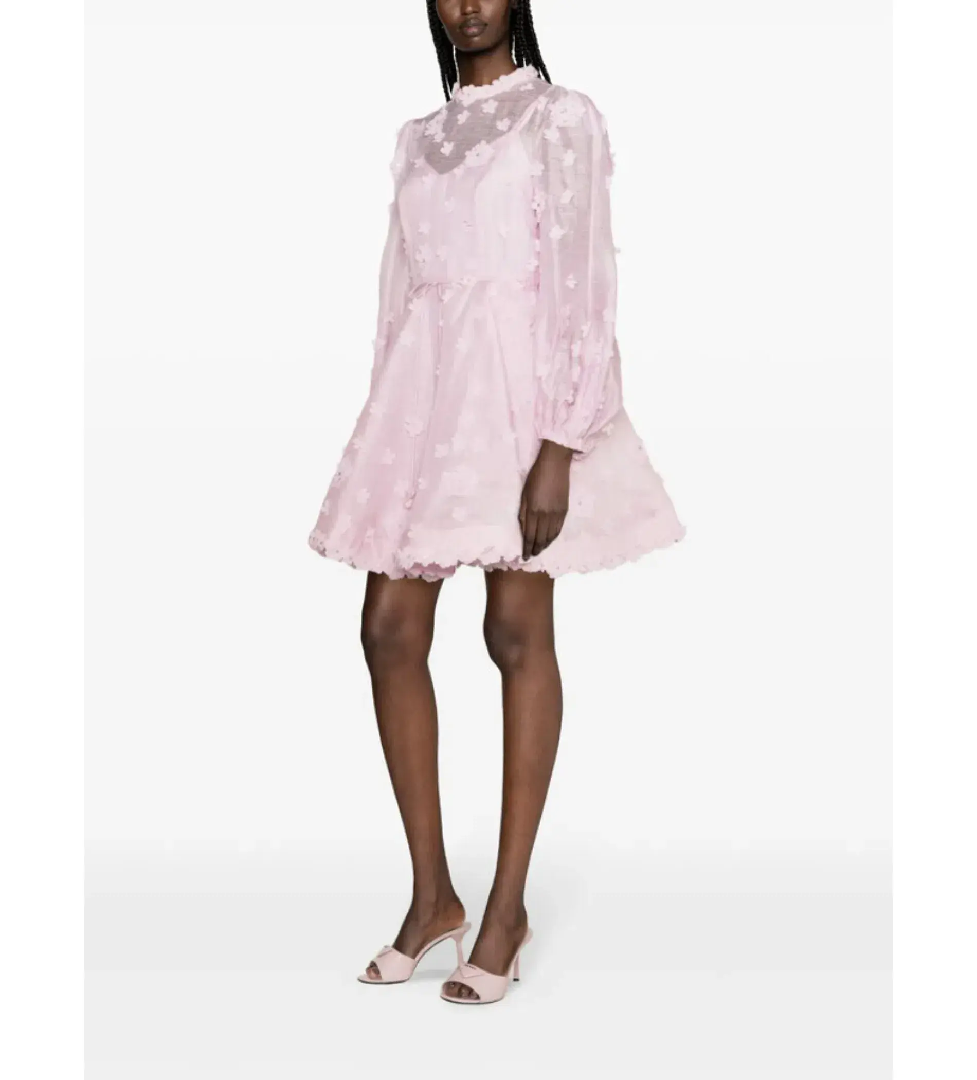 Zimmermann Matchmaker Lift Off Mini Dress Lilac Size 1/AU 10 - Image 2