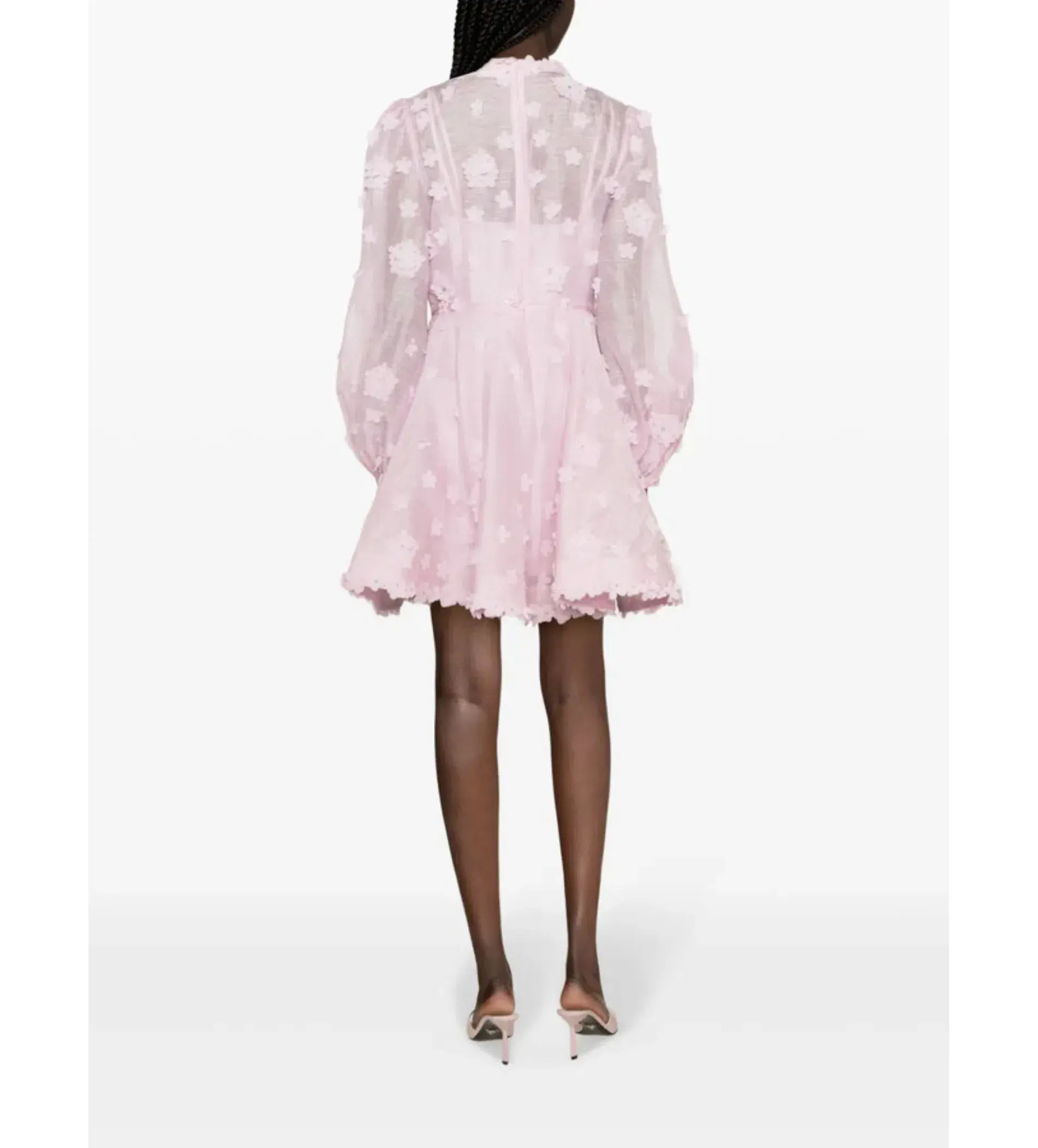 Zimmermann Matchmaker Lift Off Mini Dress Lilac Size 1/AU 10 - Image 3