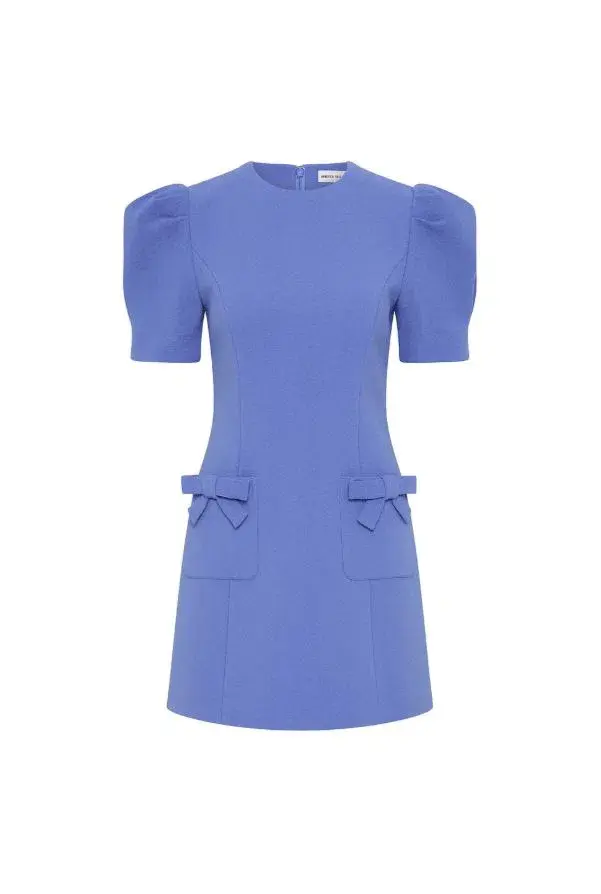 Rebecca Vallance Violetta Short Sleeve Mini Dress Blue Size 14 - Image 4