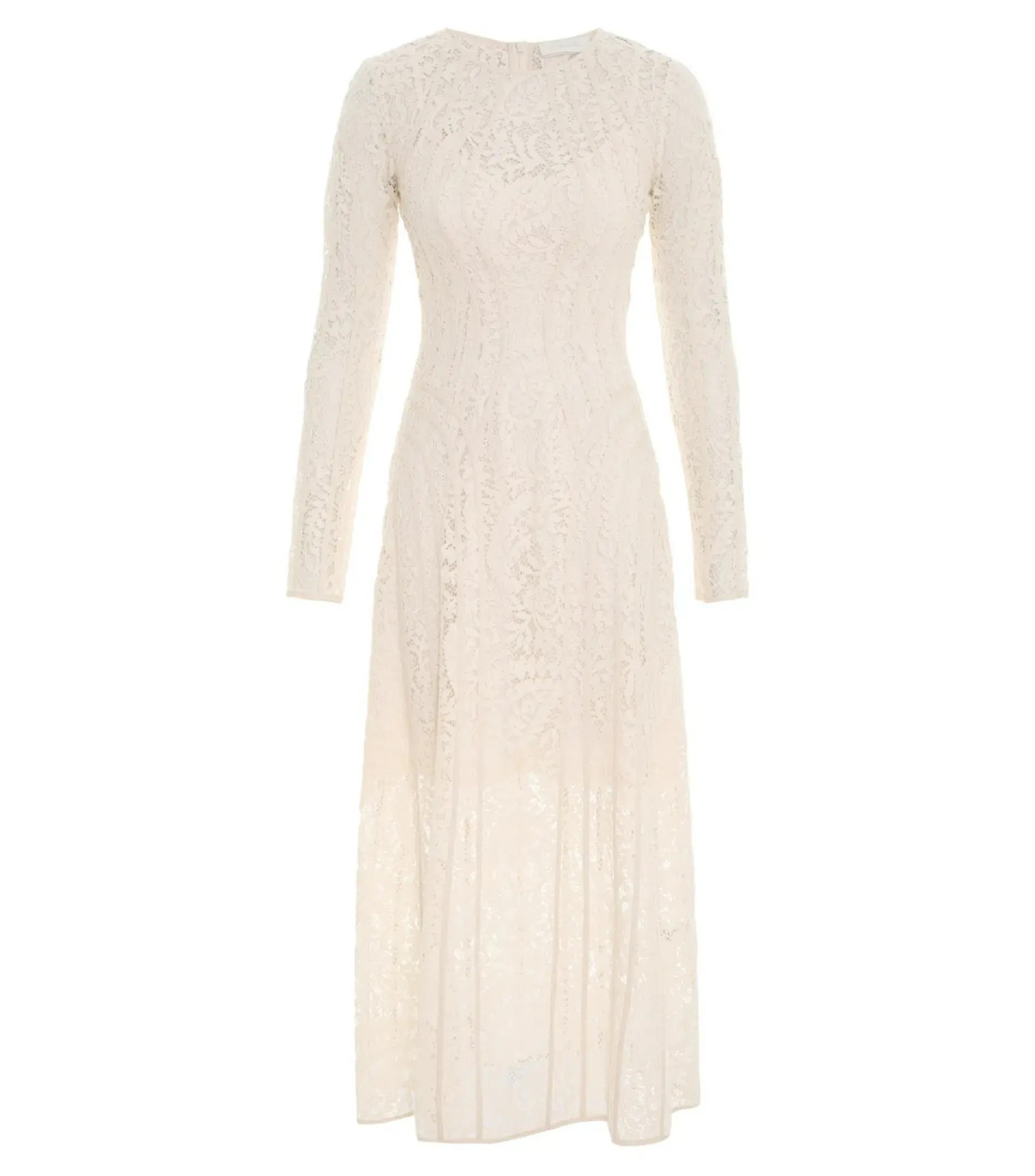 Zimmermann Devi Panelled Lace Midi Dress Ivory Size 2 / AU 12 - Image 4