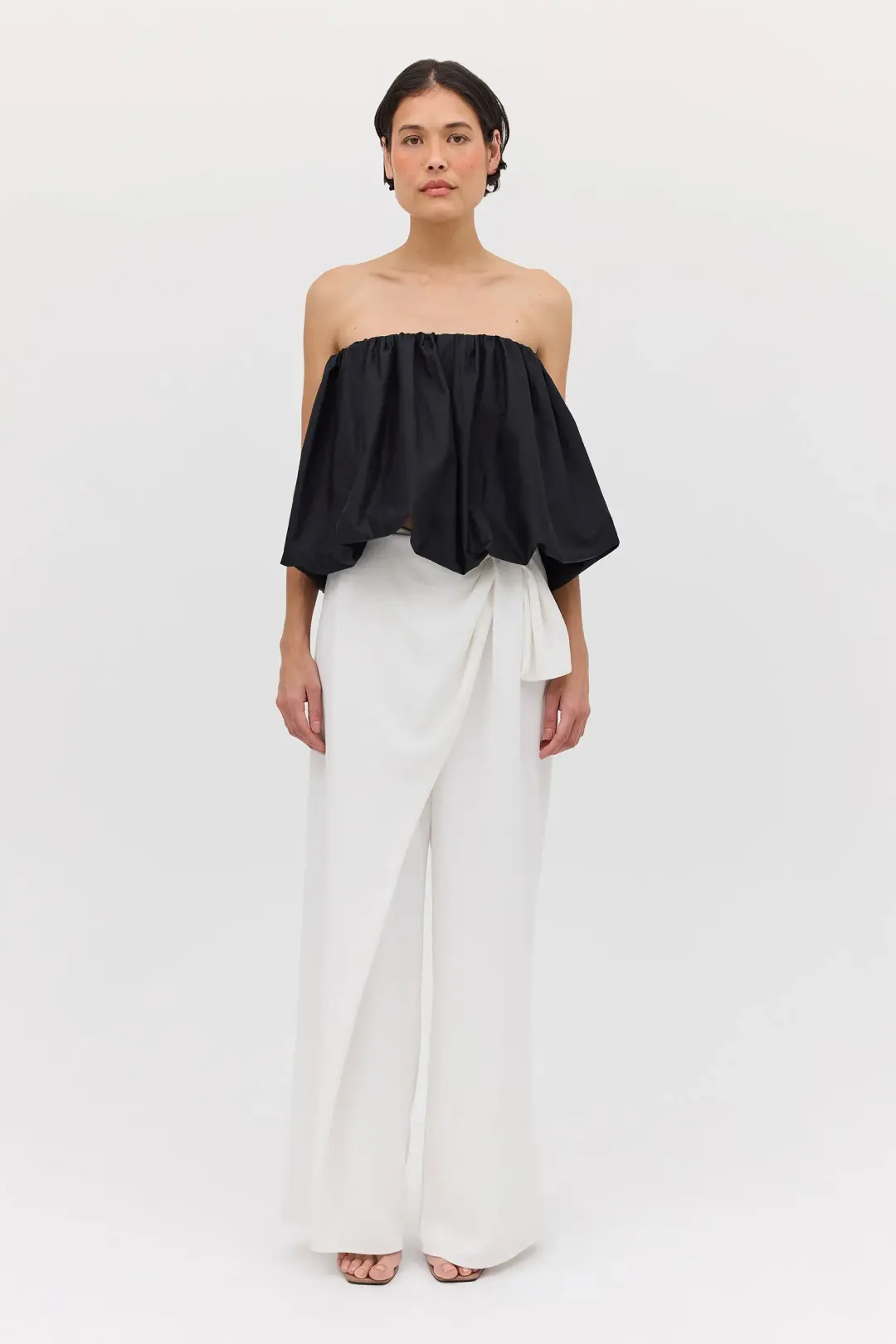 Bianca Spender Black Cotton Hazel Top Size 12/M for rent on The Volte - main image