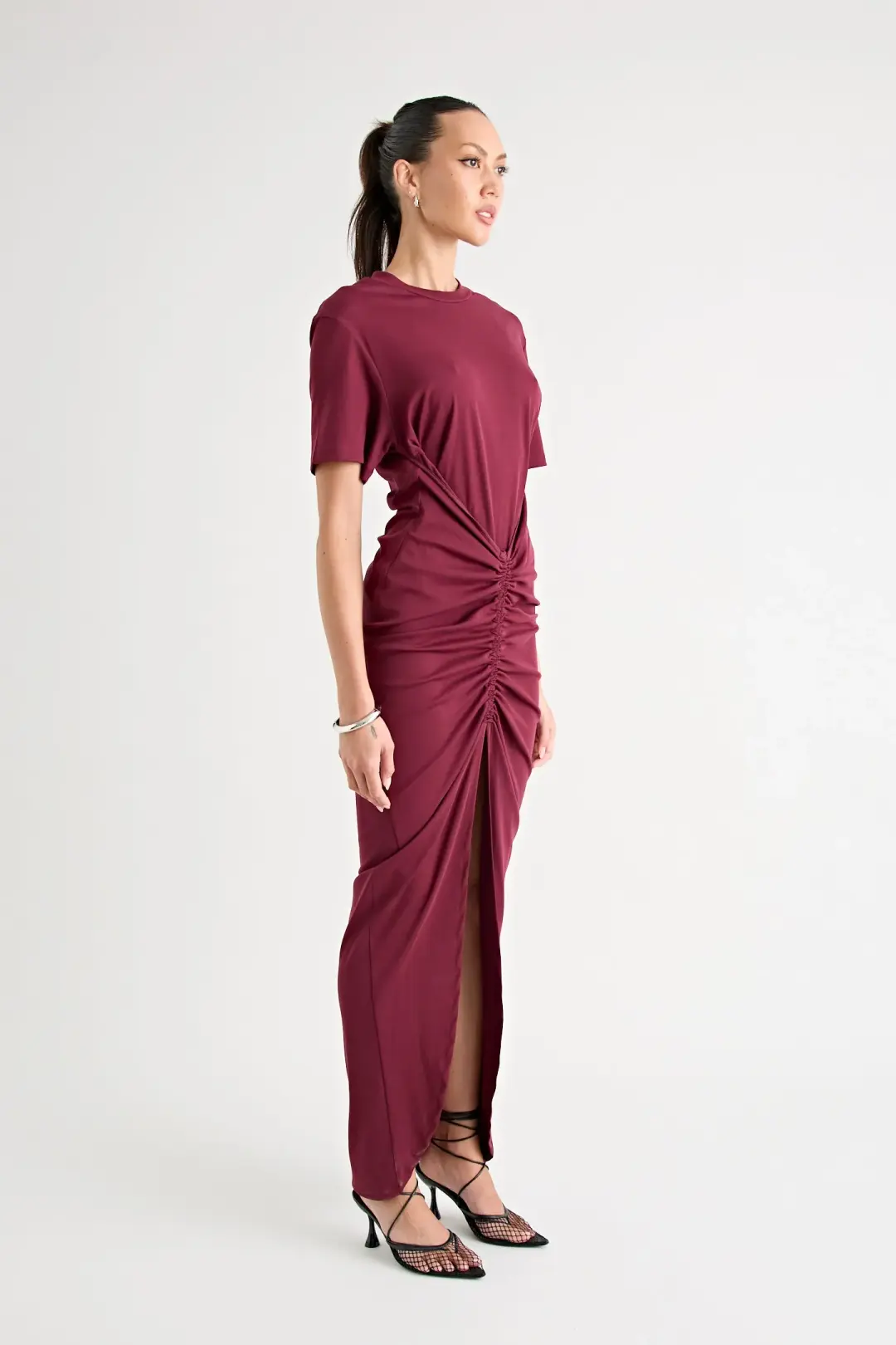 Pfeiffer Niko Maxi Dress Burgundy Size 12 for rent on The Volte - main image