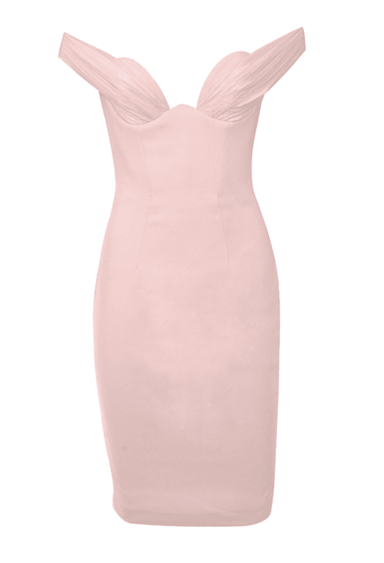 House of CB Yolanda Midi Dress Pink Size 8 - Image 4