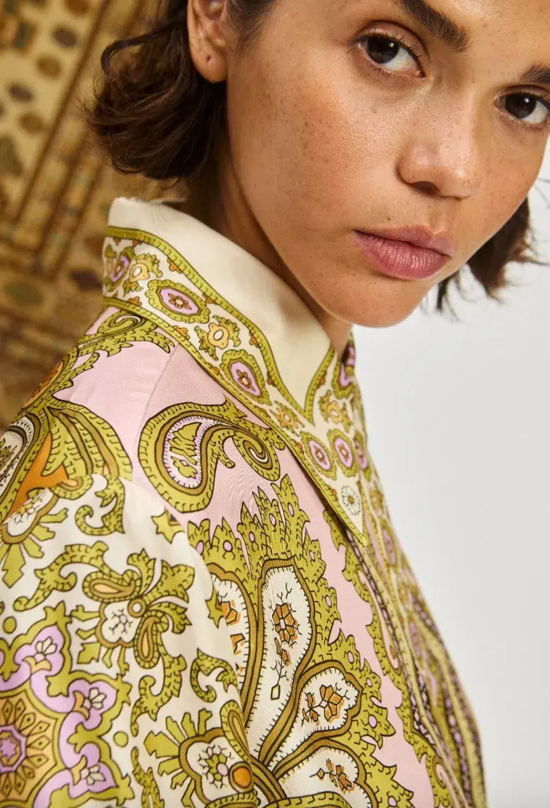 Alemais Clemenza Silk Shirtdress Size 14 - Image 3