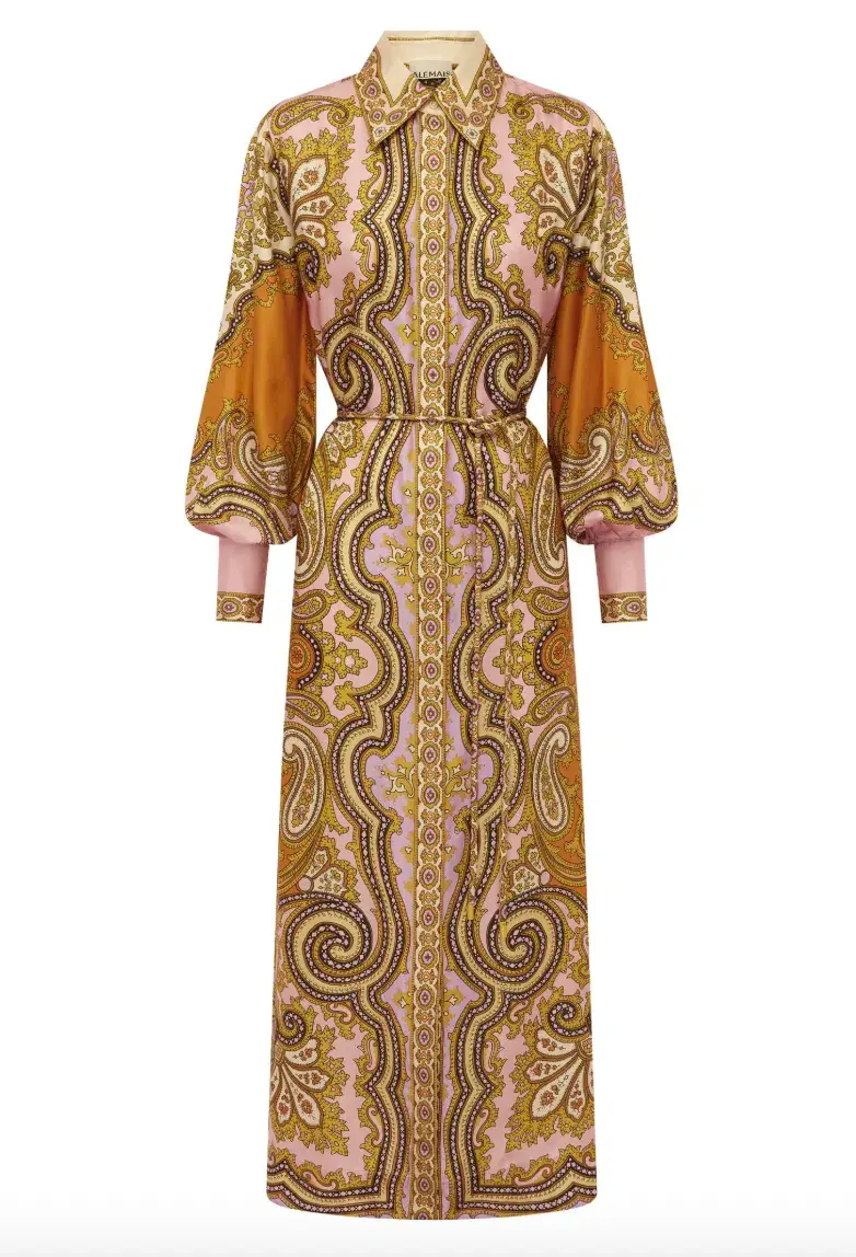 Alemais Clemenza Silk Shirtdress Size 14 - Image 6