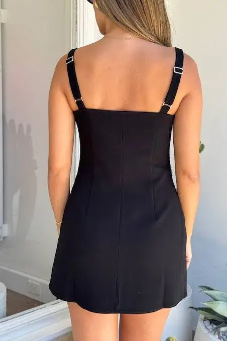 Sneaky Link Renee Tailored Mini Dress Black Size 6 - Image 2