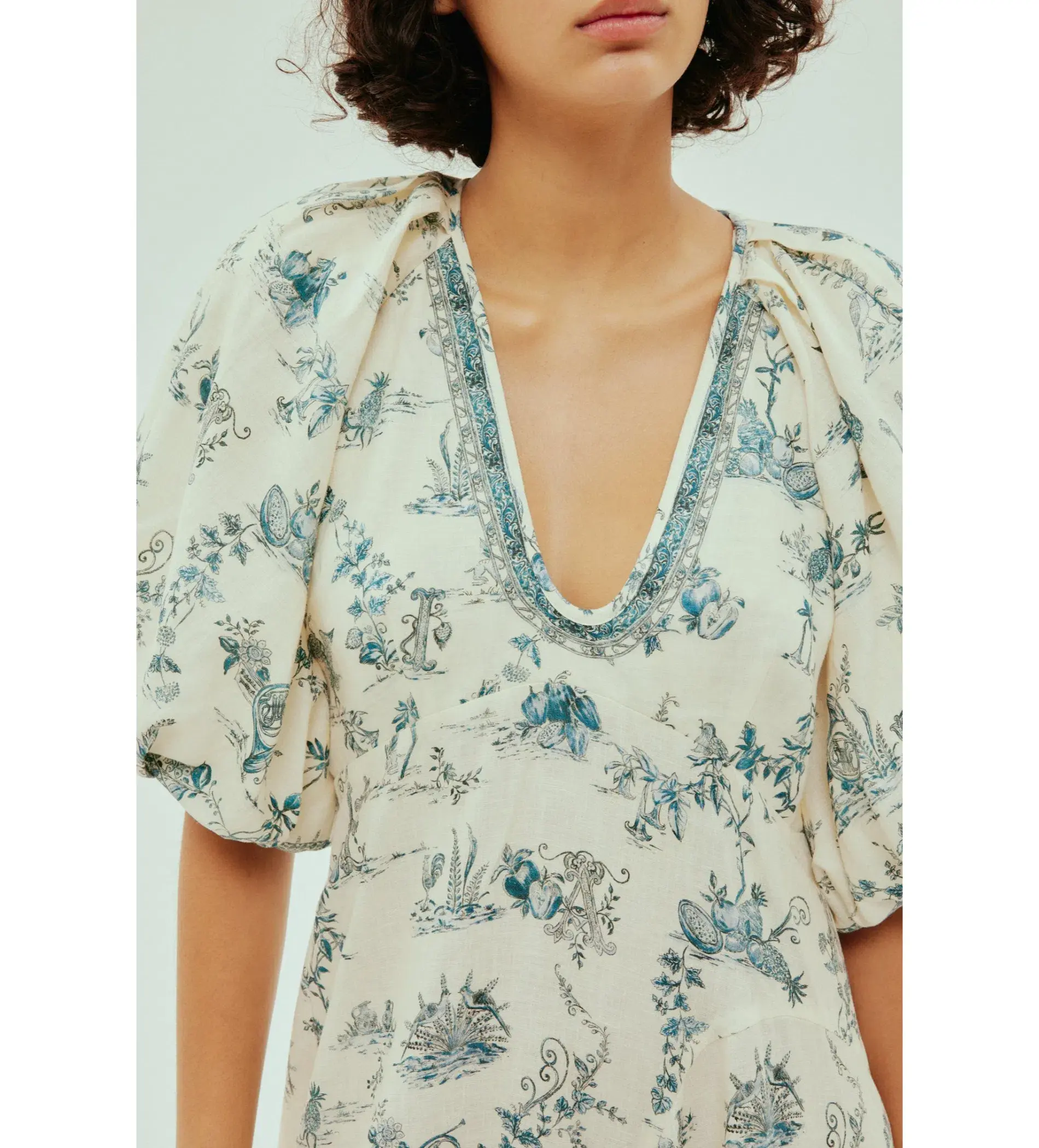 Alemais Casa Midi Dress Multi Floral Size AU 12 - Image 5