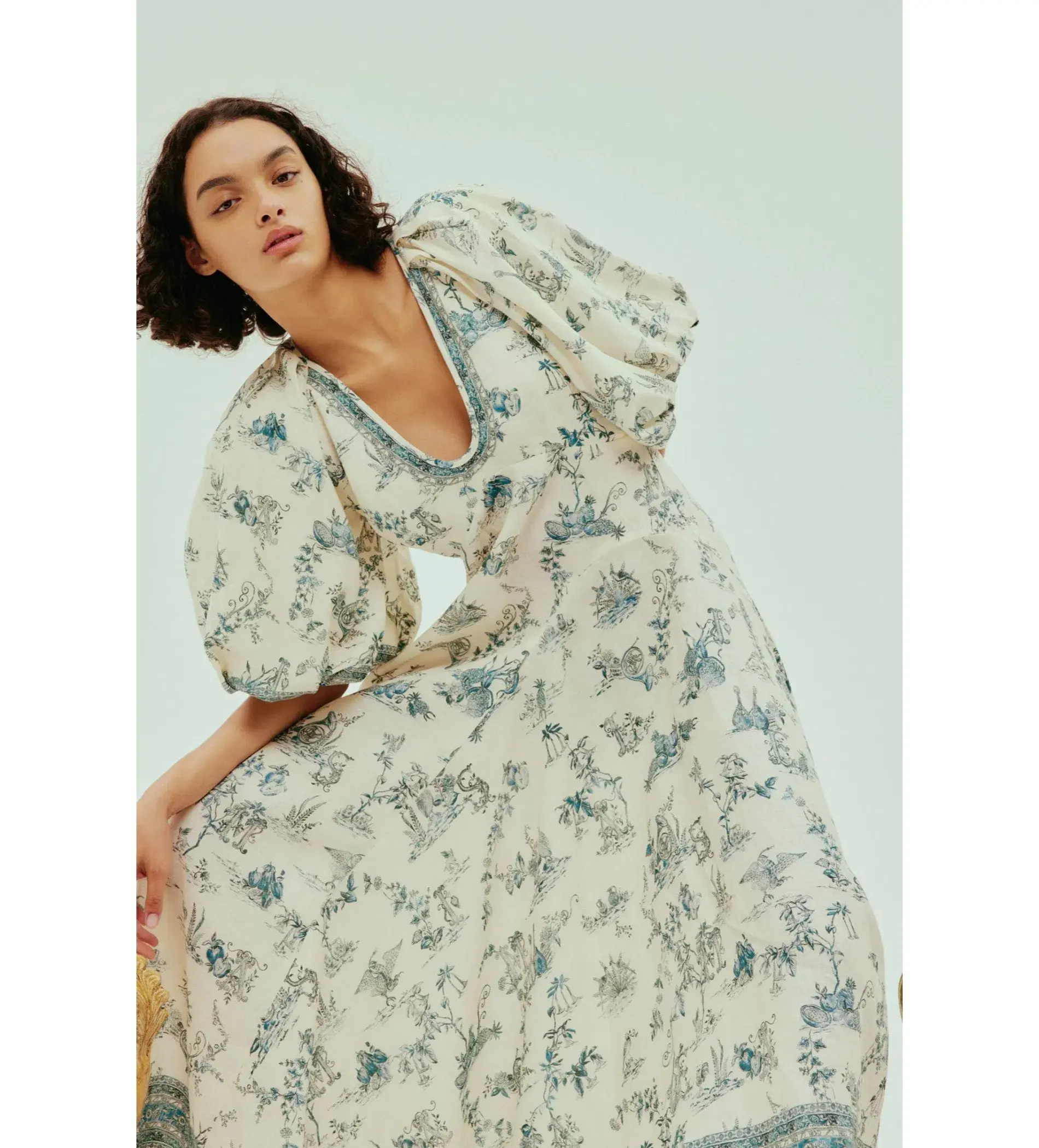 Alemais Casa Midi Dress Multi Floral Size AU 12 - Image 4