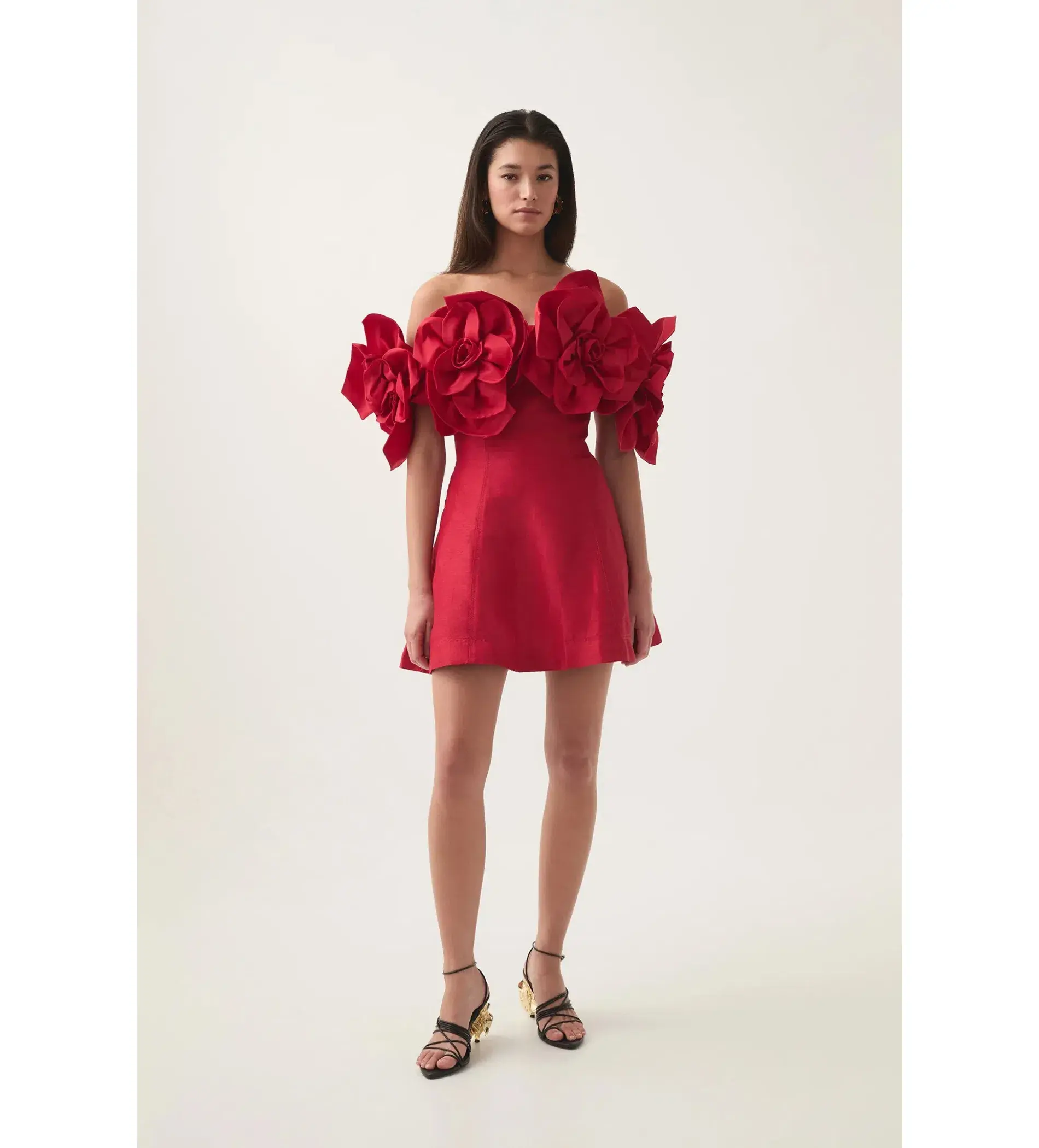 Aje Etta Mini Dress Scarlet Red Size AU 10 - Image 1