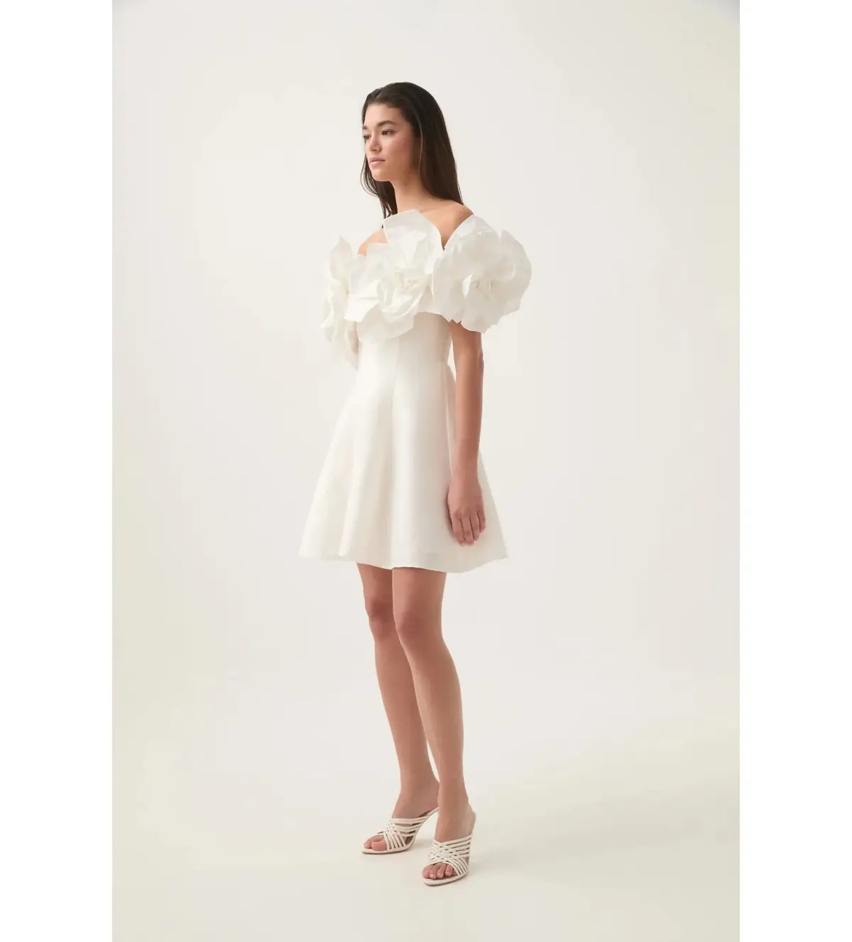 Aje Etta Mini Dress Ivory Size AU 12 - Image 2