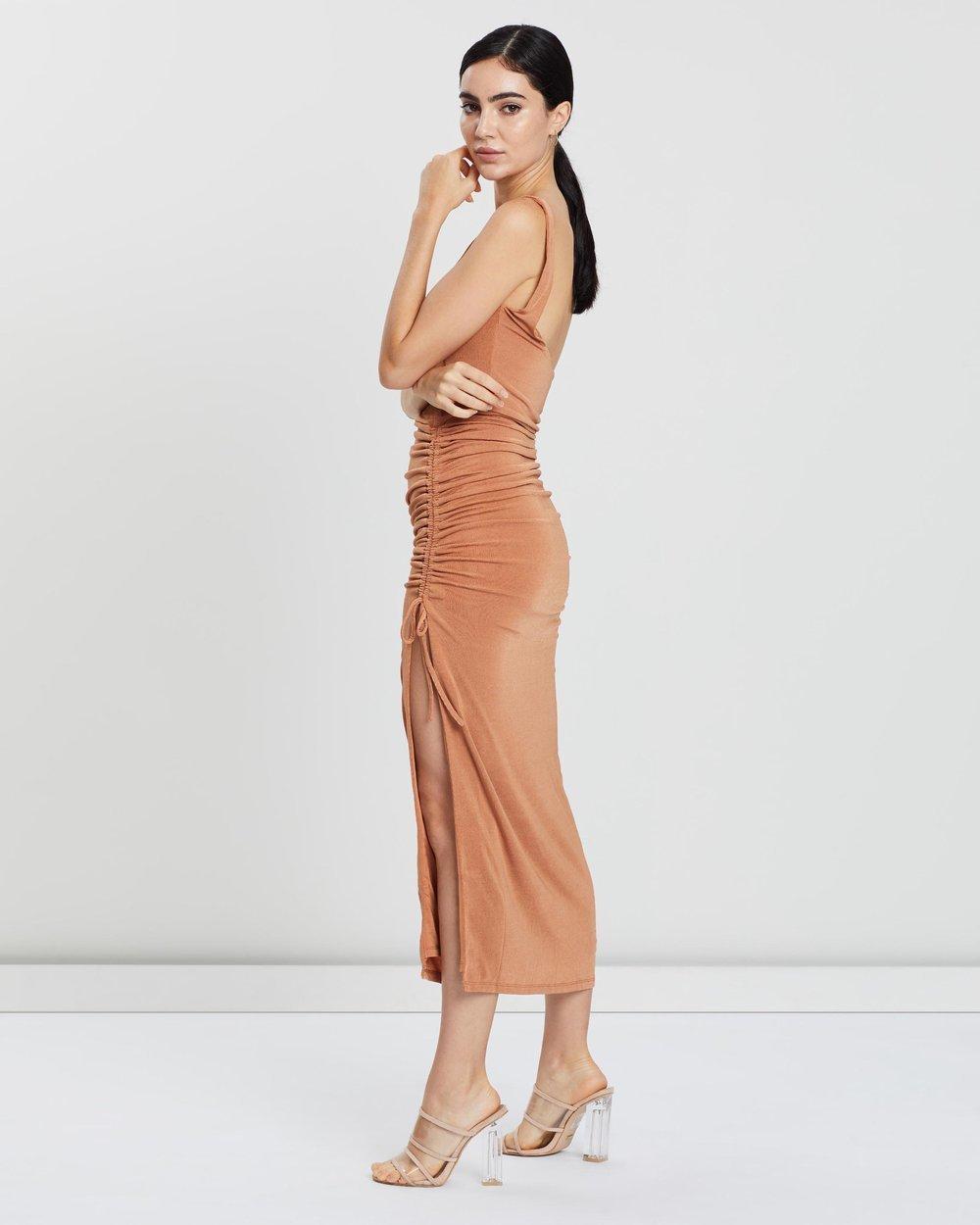 Misha Jacynta Dress Bronze Size 10 - Image 4