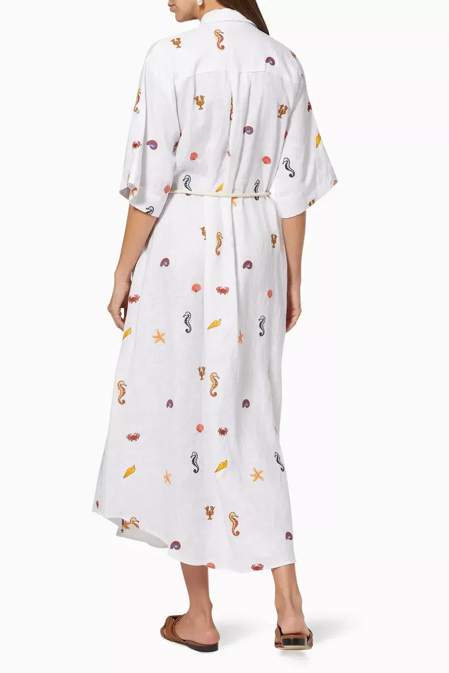 Alemais Under The Sea Shirtdress Ivory Size 8 - Image 3