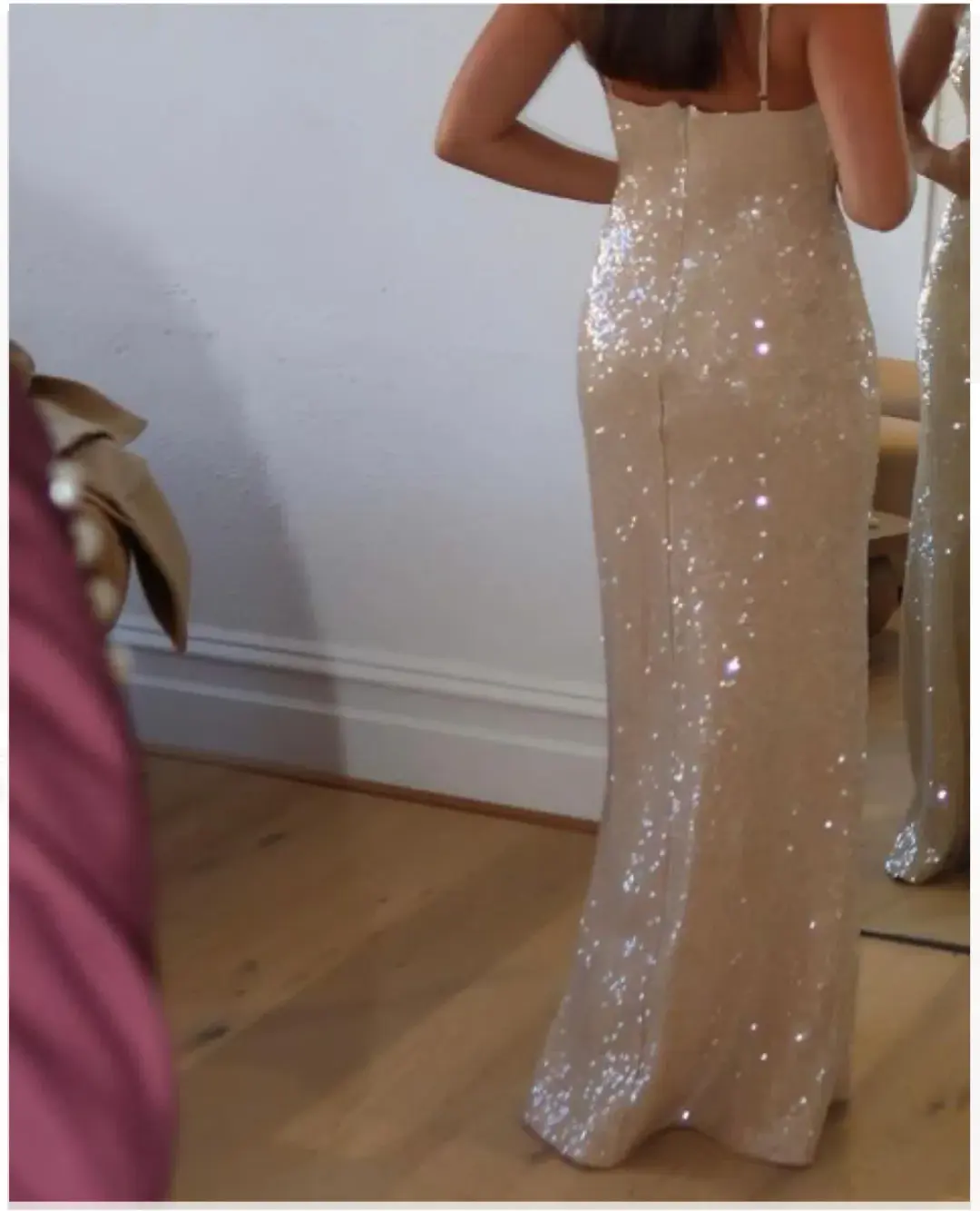 Manning Cartel  Light Angles Slip Dress Gold Size 8 for rent on The Volte - main image