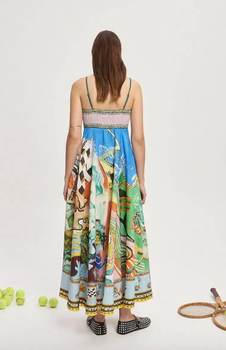 Alemais Lucky Pace Sundress Midi Size AU 14 - Image 3