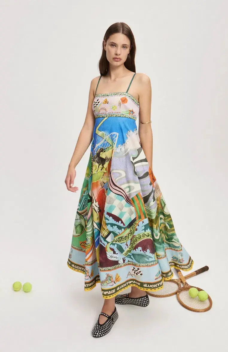 Alemais Lucky Pace Sundress Midi Size AU 14 - Image 1