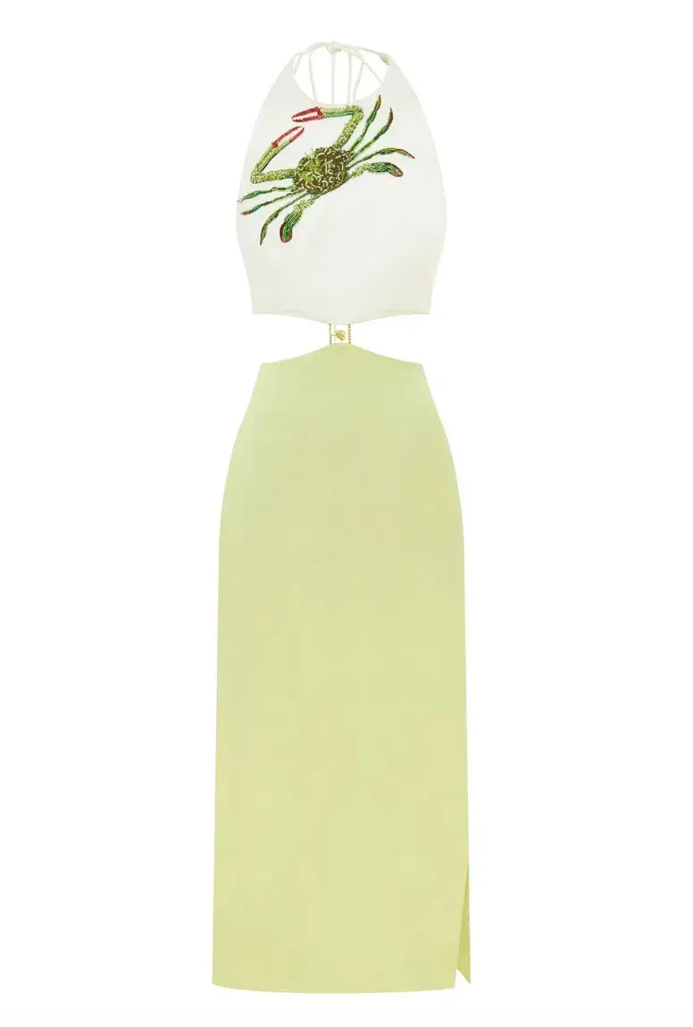 Alemais Seb Embellished Midi Dress Multi Size 16 - Image 6