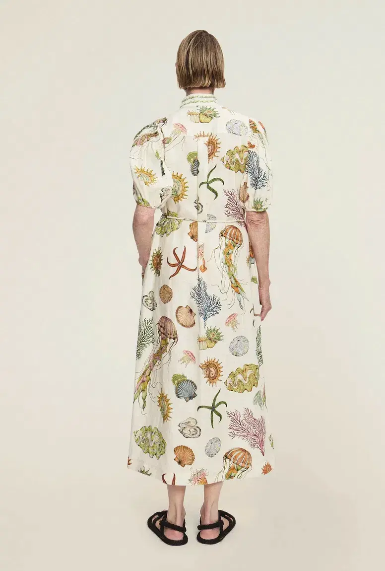Alemais Sea Shirtdress Size 16 - Image 5