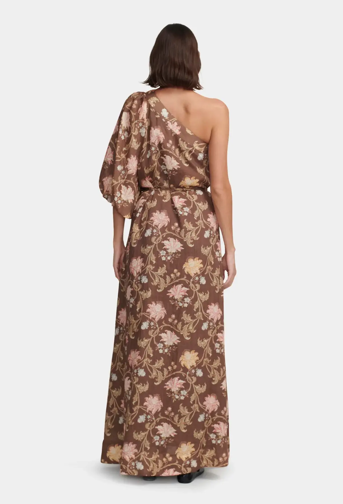 Hansen and Gretel Carmen Maxi Dress Carob Floral Size AU 12 - Image 2